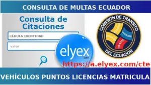 Consultar multas CTE por placa ANT Ecuador Consulta Puntos