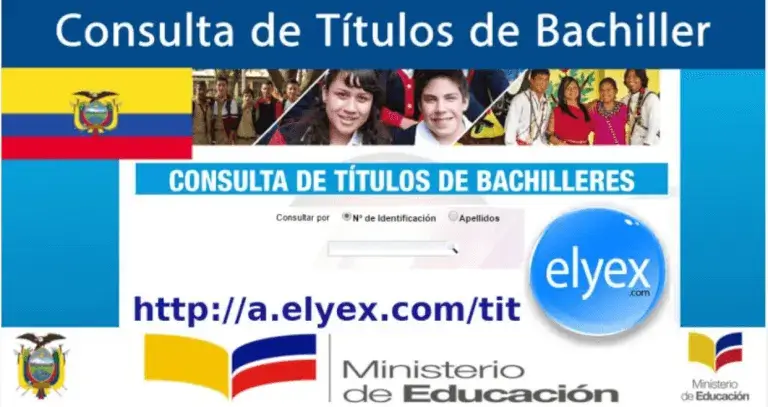 Consulta Título de Bachiller Ministerio de Educación Ecuador