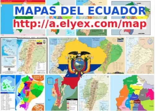 Mapa del Ecuador – Provincias Político Físico Turístico Hidrográfico