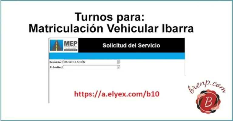 Turnos Revisión Vehicular Ibarra – Matriculación