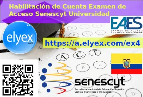 Habilitación de Cuenta Senescyt EAES Examen Acceso Educación Superior