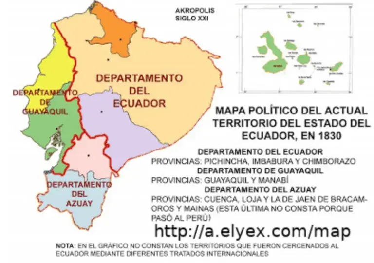 Mapa del Ecuador