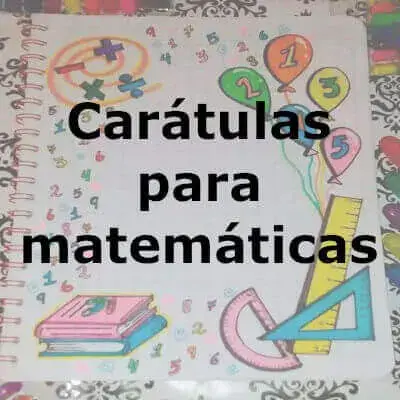 caratulas cuadernos matematicas faciles dibujar