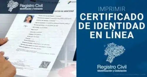 Certificado de identidad