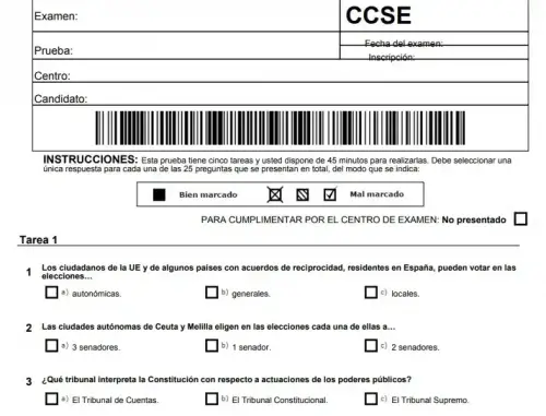 examen nacionalidad española