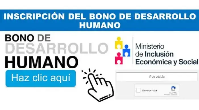 inscripción bono desarrollo humano ecuador