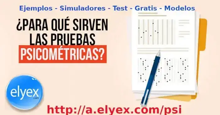 preguntas respuestas pruebas psicométricas modelos simulador