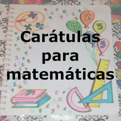 57 caratulas cuadernos matematicas faciles dibujar