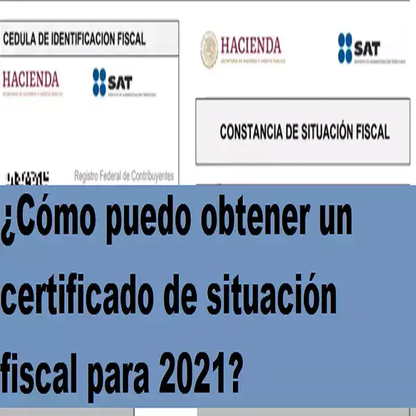 certificado de situación fiscal