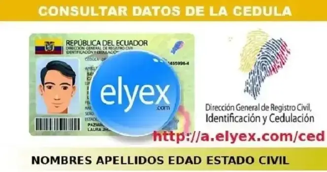 Ecuador consultar número de cédula de identidad Registro Civil  gratis