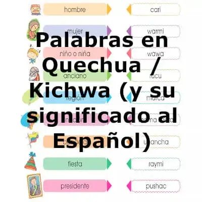 palabras quechua kichwa español