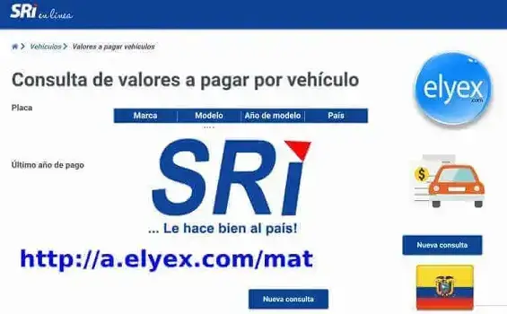 consultar valor pagar matriculación vehicular