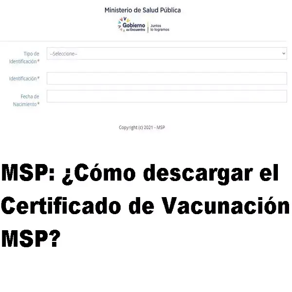 como descargar certificado vacunacion msp