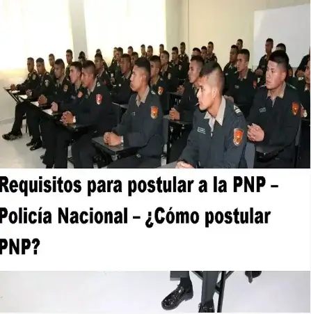 requisitos postular pnp policía nacional
