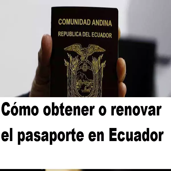 obtemer renovar pasaporte ecuador