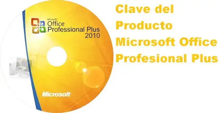 clave producto microsoft office