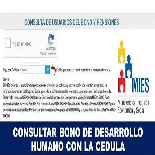 Consultar bono de desarrollo humano
