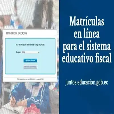 Matrícula en línea para el sistema educativo fiscal