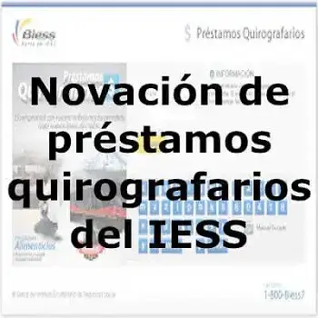 novacion prestamos quirografarios iess