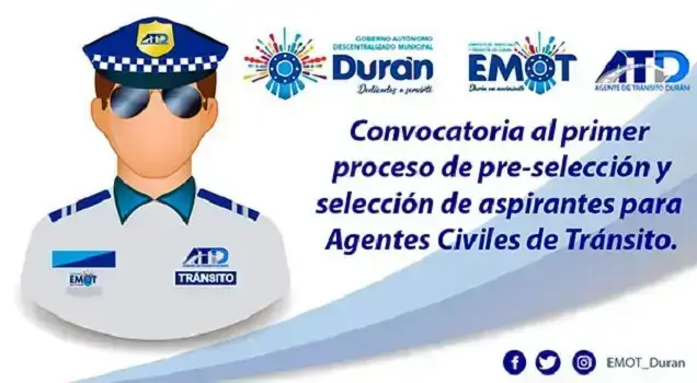 ATD Inscripción de Agentes Civiles de Tránsito de Durán