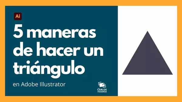 ¿Cómo hacer un triángulo en Illustrator?