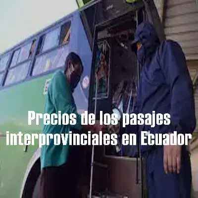 Nuevos precios de los pasajes interprovinciales en Ecuador