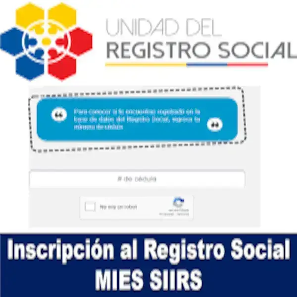 Consulta e inscripción al registro social SIIRS